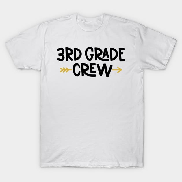 Third Grade Crew Back to School Student Kids T-Shirt by ThreadSupreme